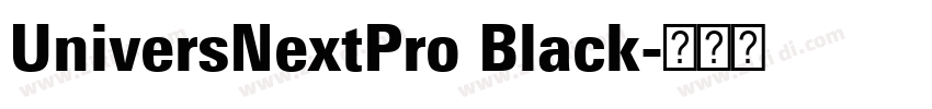 UniversNextPro Black字体转换